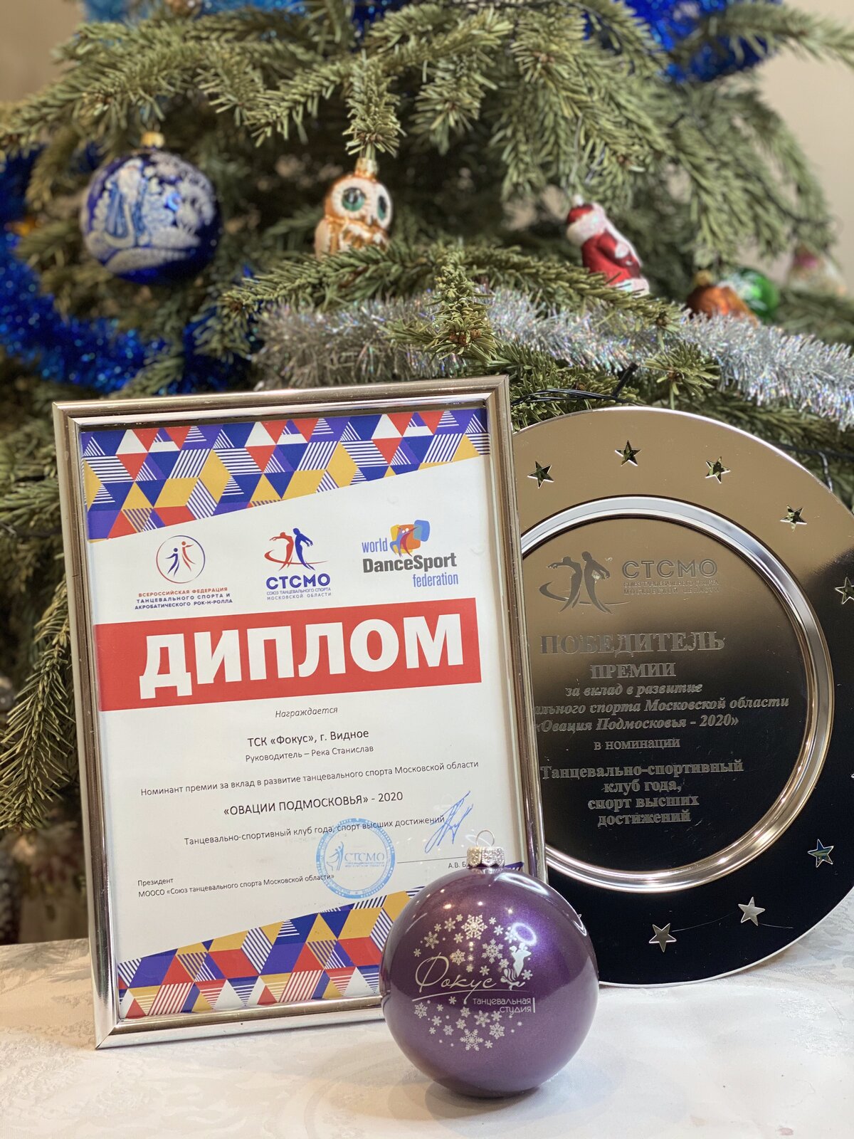 Диплом премии «Овация Подмосковья»